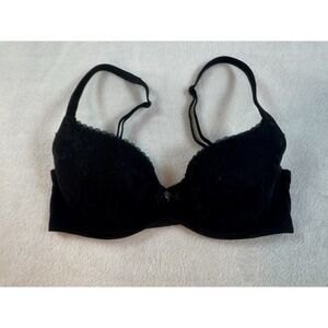 VICTORIA SECRET BODY BY VICTORIA LINED DEMI 32D GUC Black Sexy